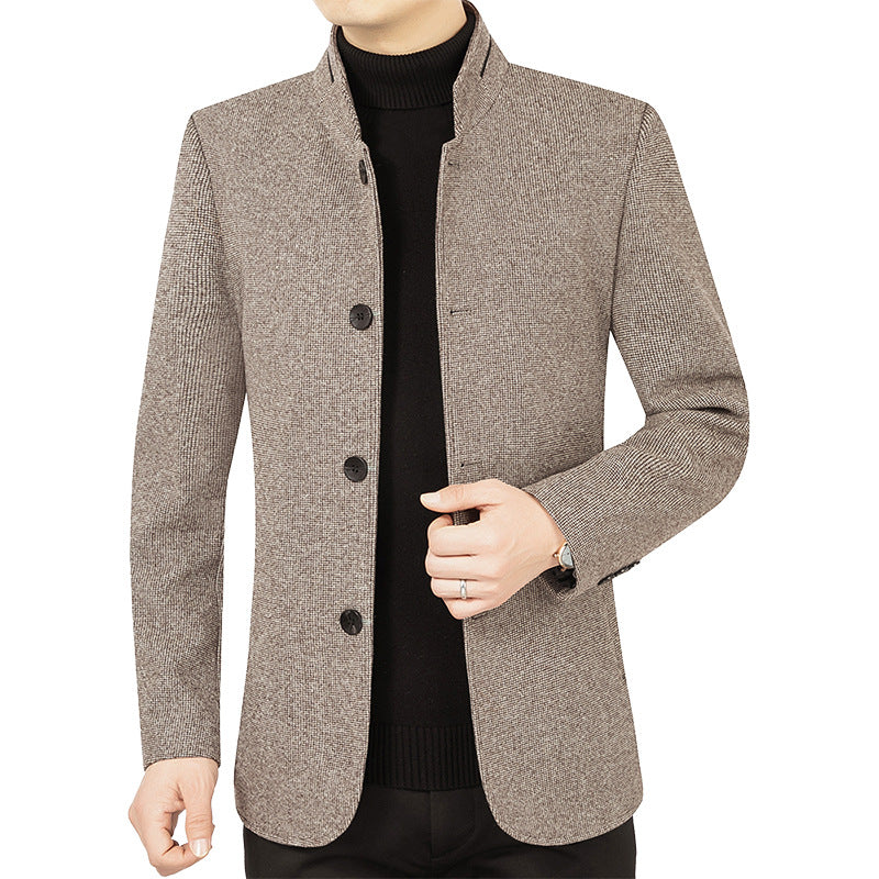 Men's Lightweight Stand Collar Jacket | Windproof & Stylish Outerwear