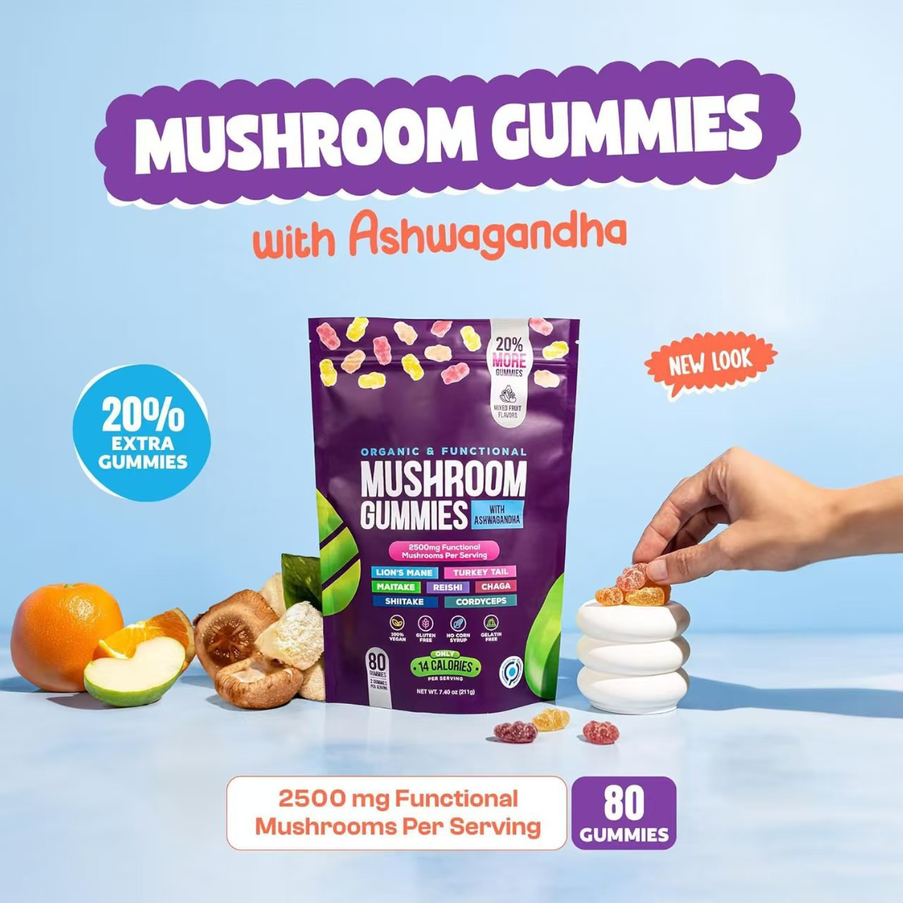 Delicious Mushroom Gummies | Nutritional Wellness in Every Bite