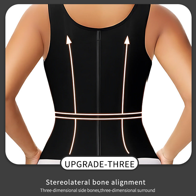 Women's Shaping Zipper Vest | Enhance Your Silhouette Comfortably