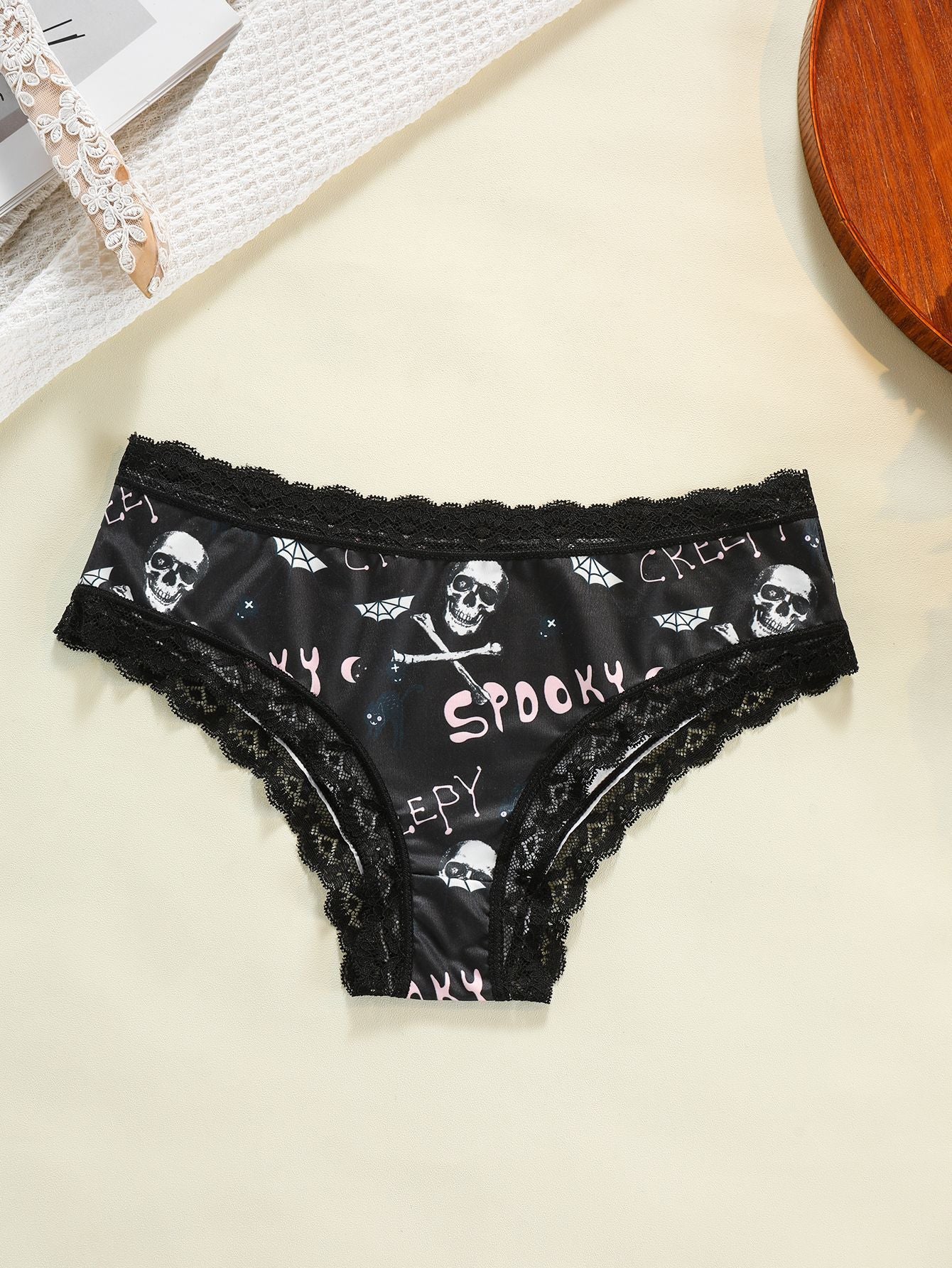 Gothic Style Lace Girl's Underwear | Unique Feminine Comfort