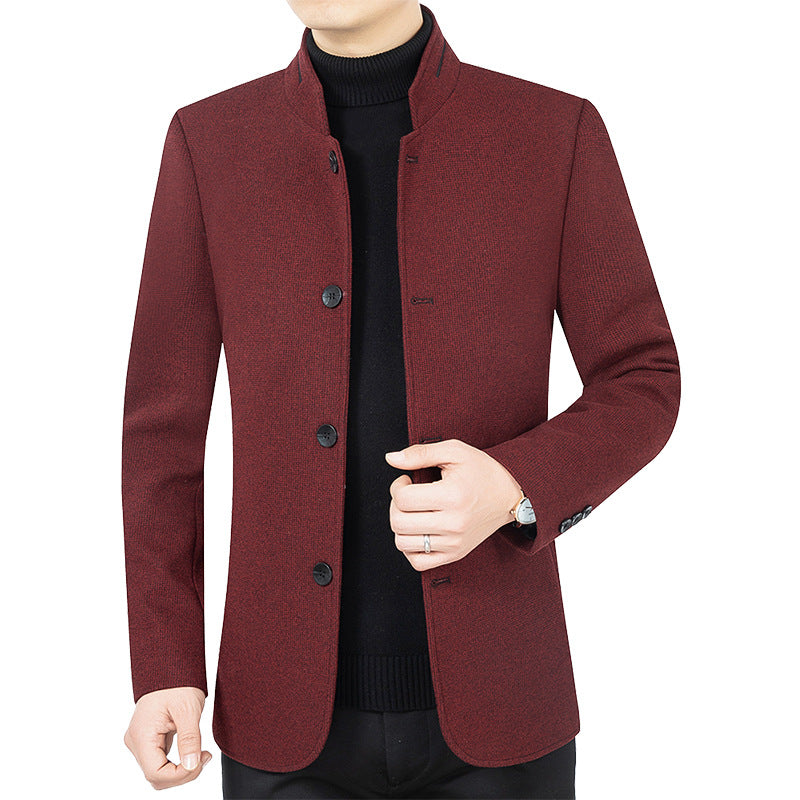 Men's Lightweight Stand Collar Jacket | Windproof & Stylish Outerwear
