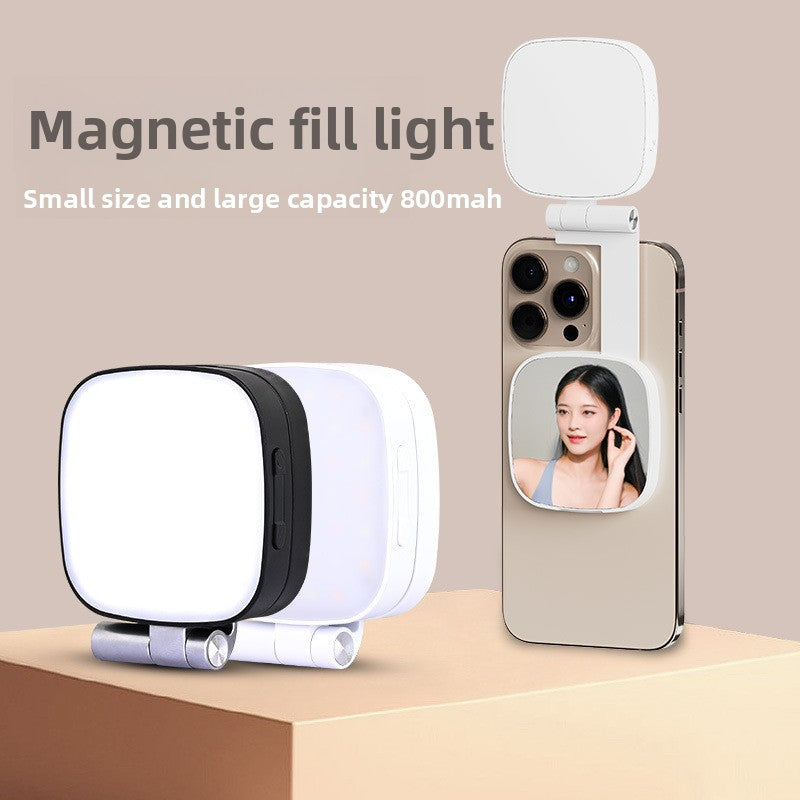 Magnetic Portable Makeup Mirror Light | Adjustable Brightness & Design