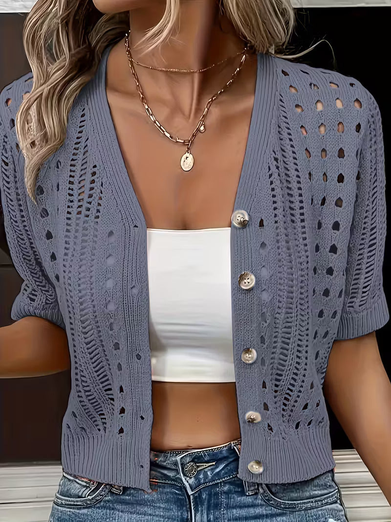 Women's Lace Knit Cardigan | Elegant Layering for Every Occasion
