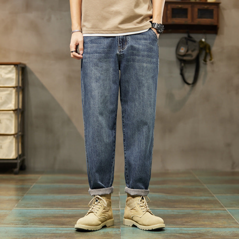 Ultra-Thin Loose Straight Leg Jeans for Men | Lightweight Comfort