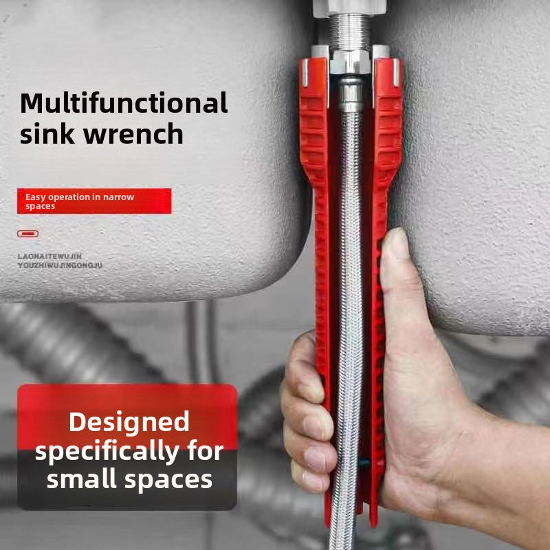 Multifunctional Sink Wrench | 8-in-1 Plumbing Tool for Home & DIY