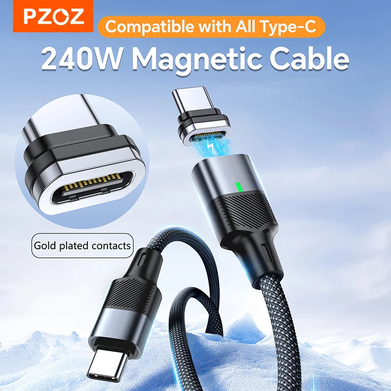Super Fast Charging Magnetic USB C Cable | Universal Compatibility