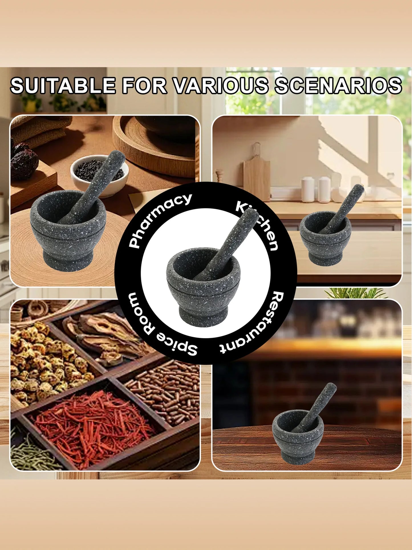 Multi-Functional Garlic Grinder | High-Efficiency Grinding Bowl