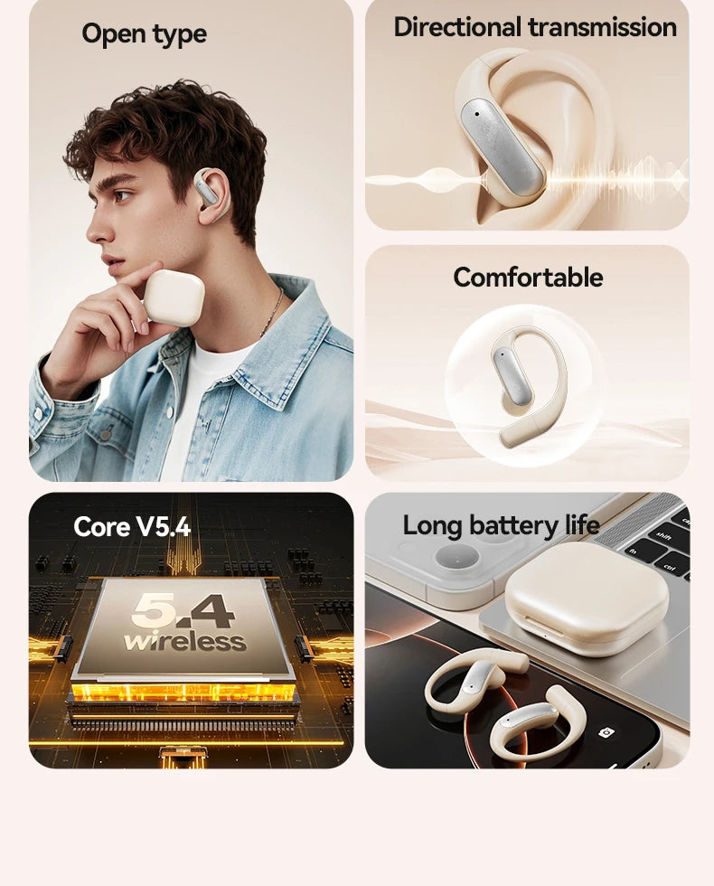 Wireless ANC Bluetooth Earphones with Real-time Translation