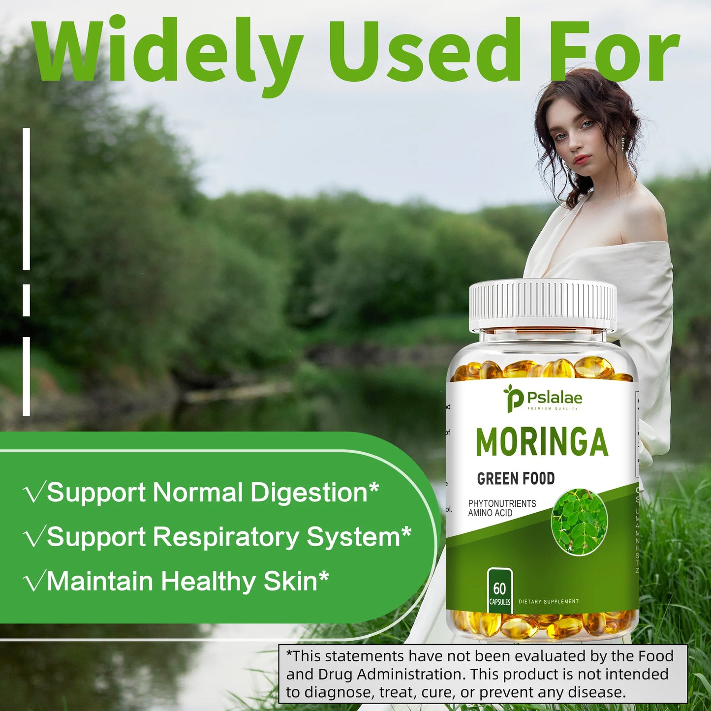 Moringa Capsules for Heart & Immune Health | 60 Count