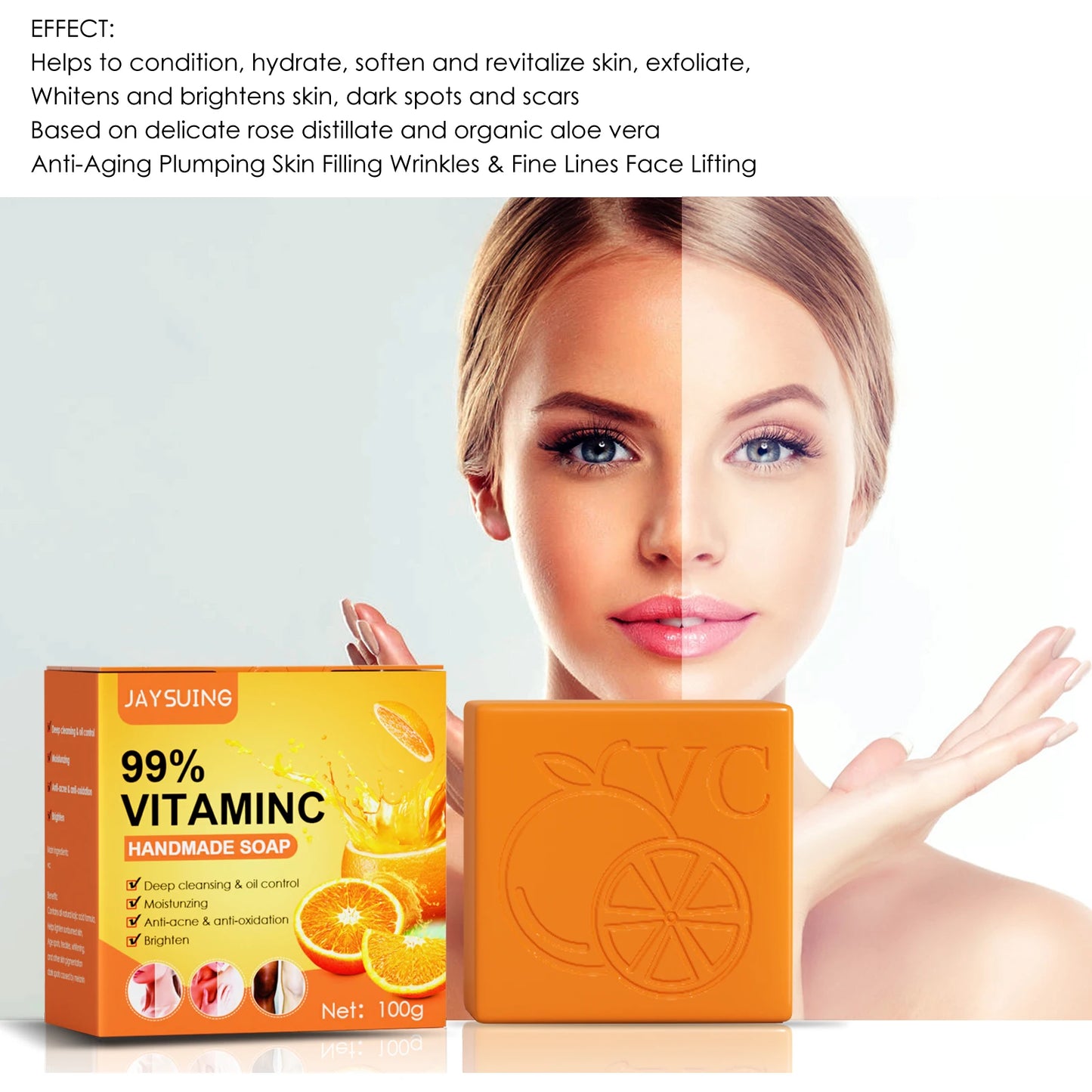 Natural Whitening Soap Bar | Deep Cleanse & Brighten Skin