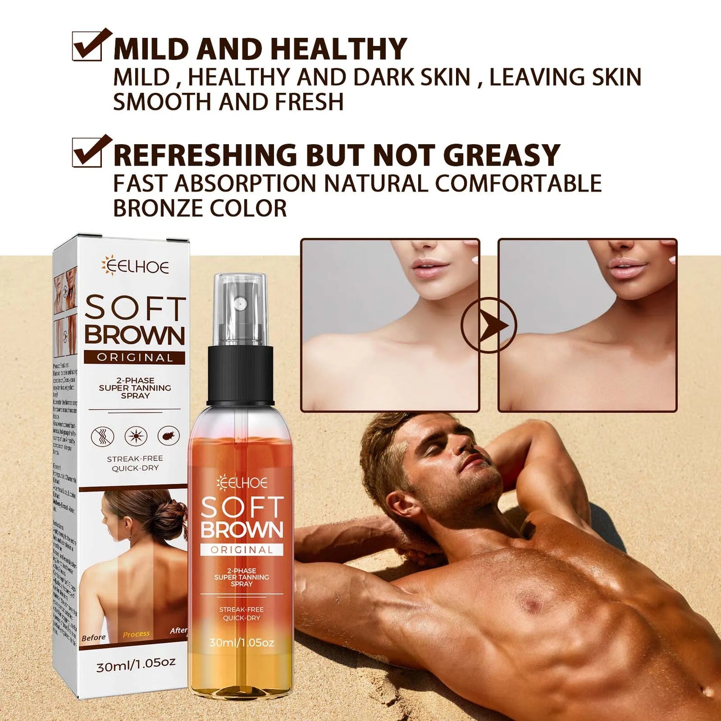 Moisturizing Body Tanning Spray for a Gorgeous Bronze Glow