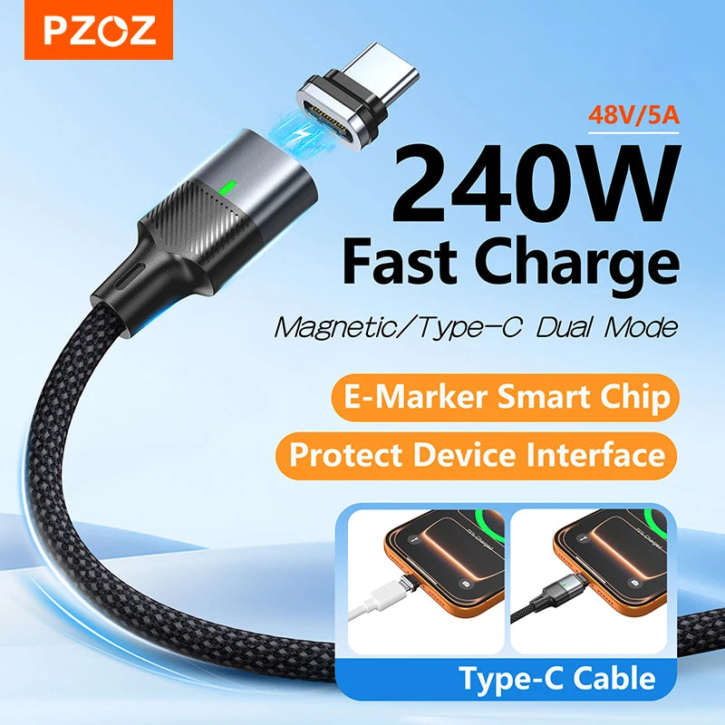 Super Fast Charging Magnetic USB C Cable | Universal Compatibility