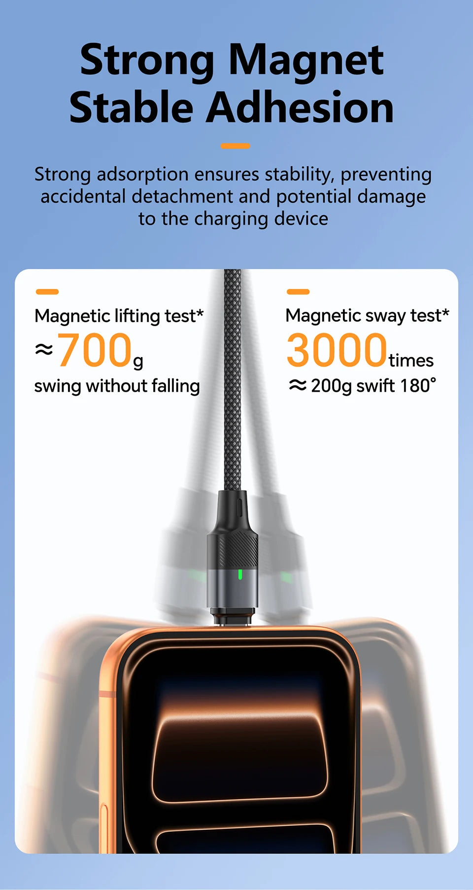 Super Fast Charging Magnetic USB C Cable | Universal Compatibility