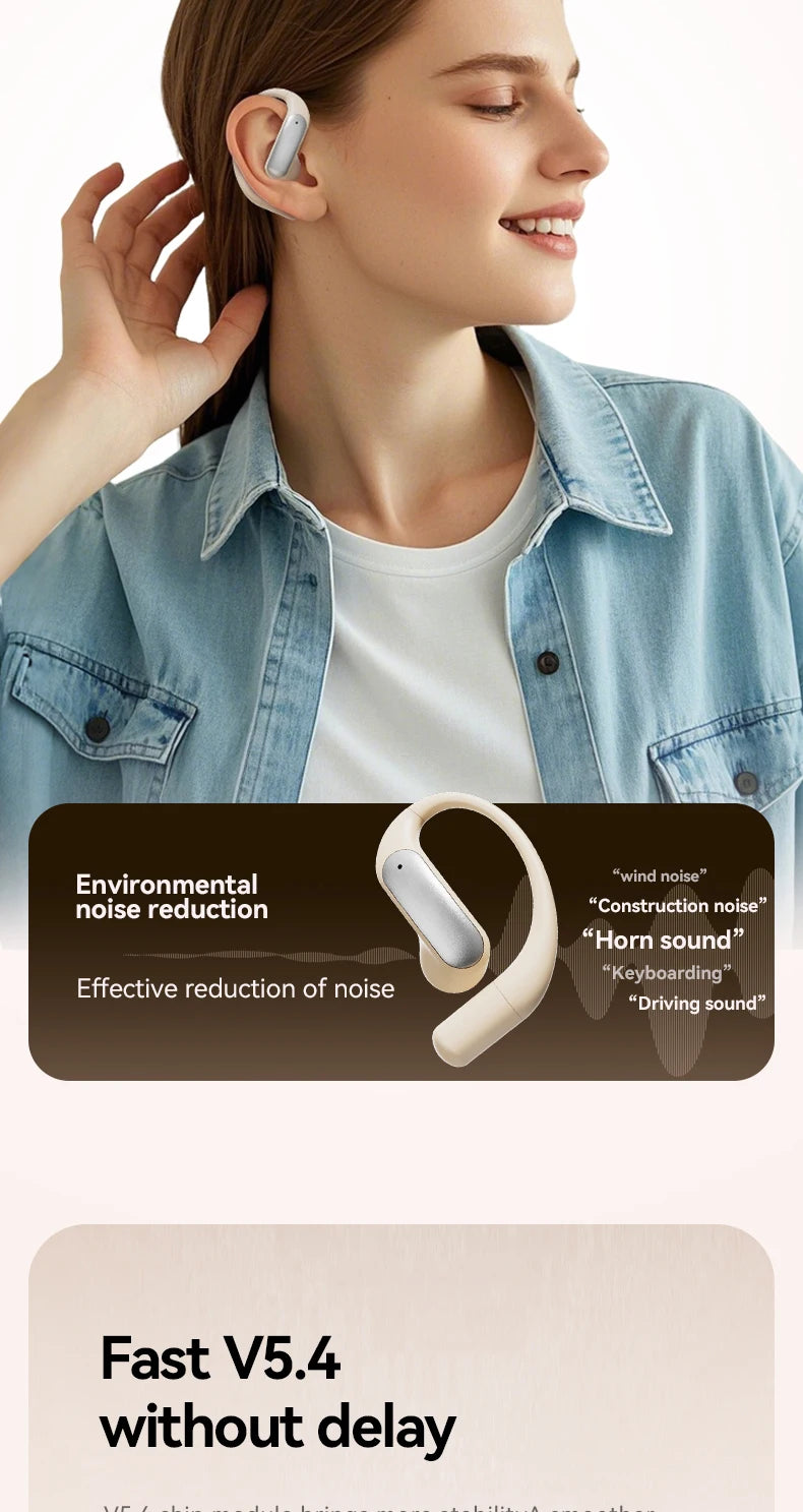 Wireless ANC Bluetooth Earphones with Real-time Translation