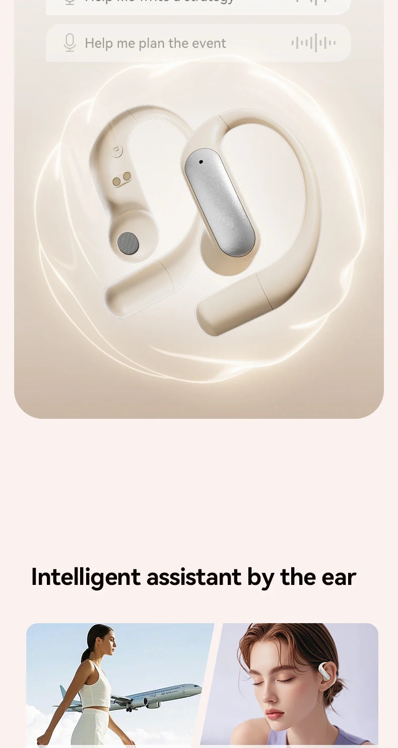 Wireless ANC Bluetooth Earphones with Real-time Translation