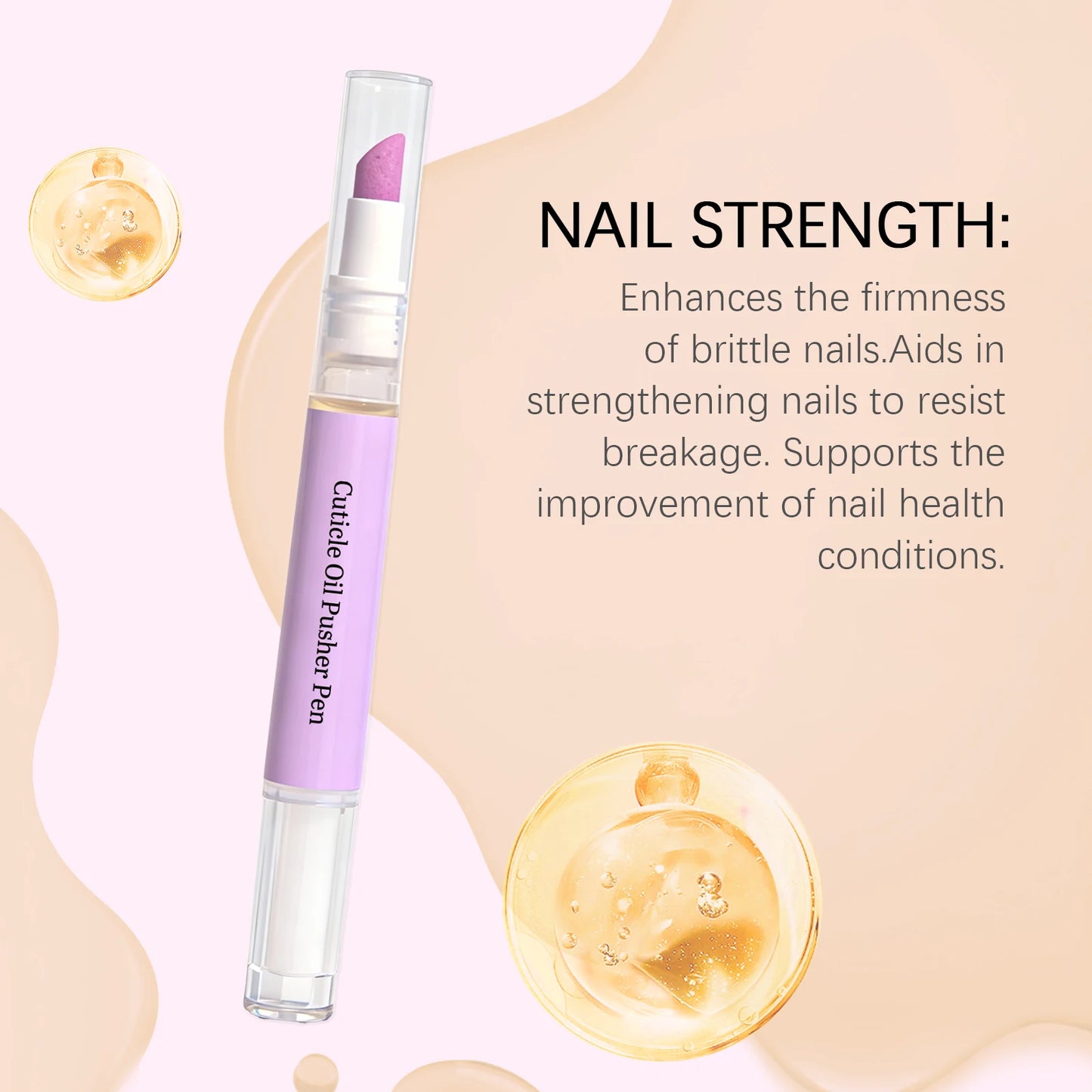 Lavender Cuticle Oil Pusher Pen | Nourishing Nail Care Tool