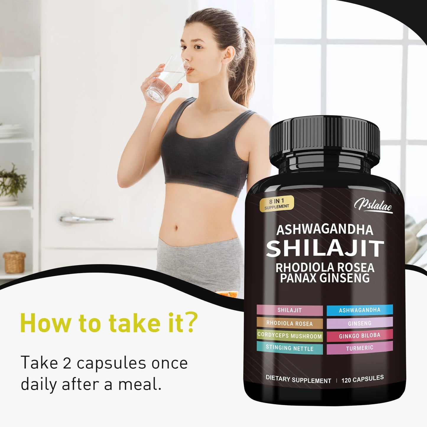 Energy-Boosting Herbal Supplement with Shilajit & Ginseng