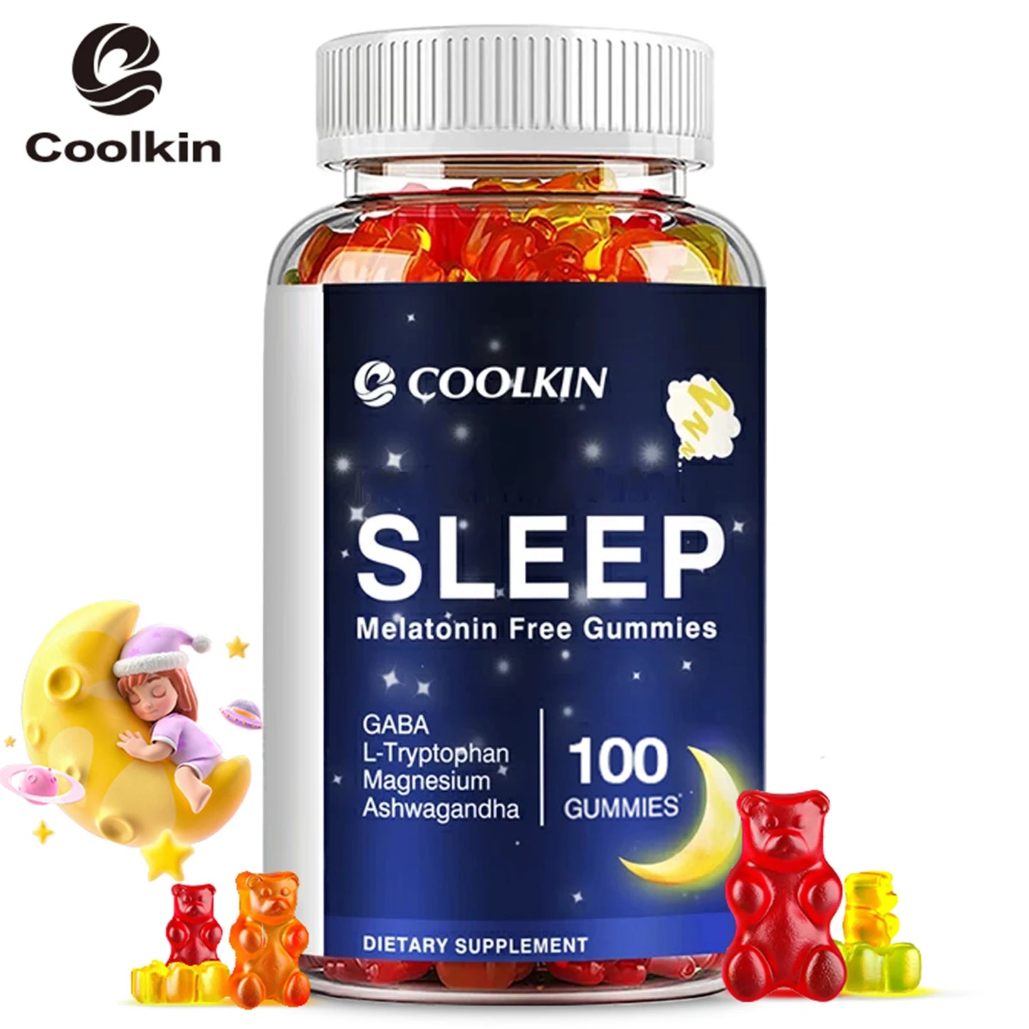 Natural Sleep Gummies with Ashwagandha & Magnesium | Stress Relief
