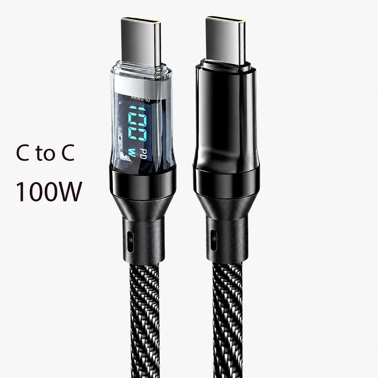 120W LED USB C Cable | Fast Charging & Data Sync Type C Cord