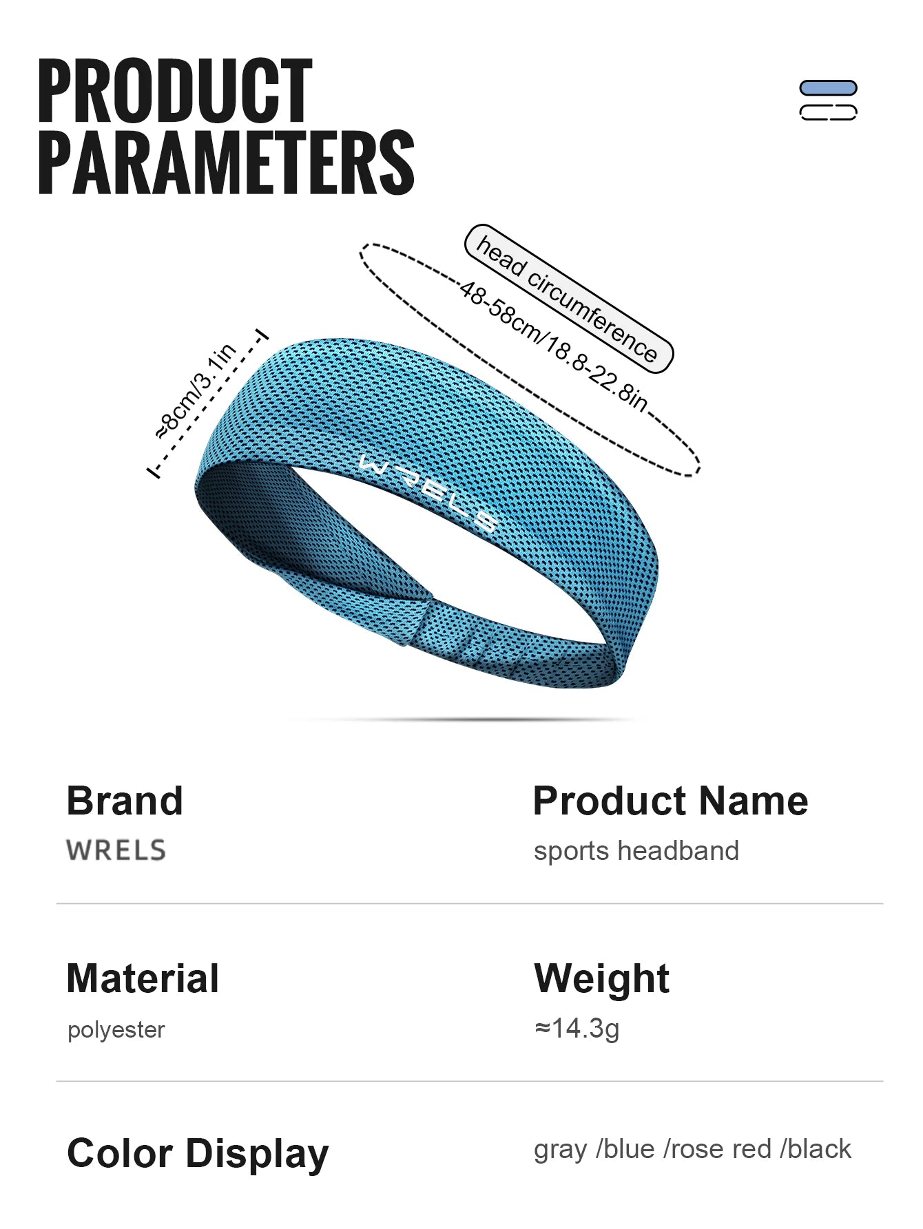 Breathable Fitness Headband | Non-Slip Sweatband for Summer Sports