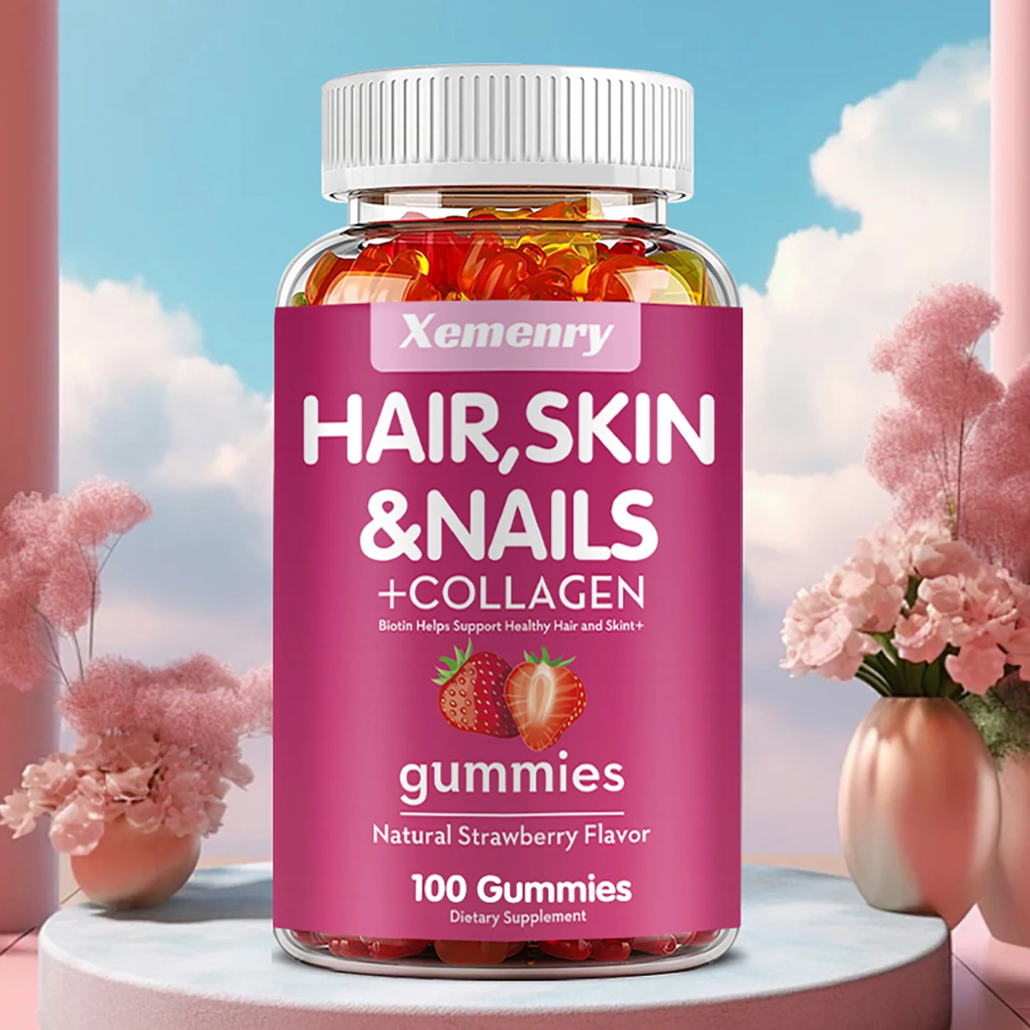 Biotin Gummies for Healthy Hair, Skin & Nails | 100 Count