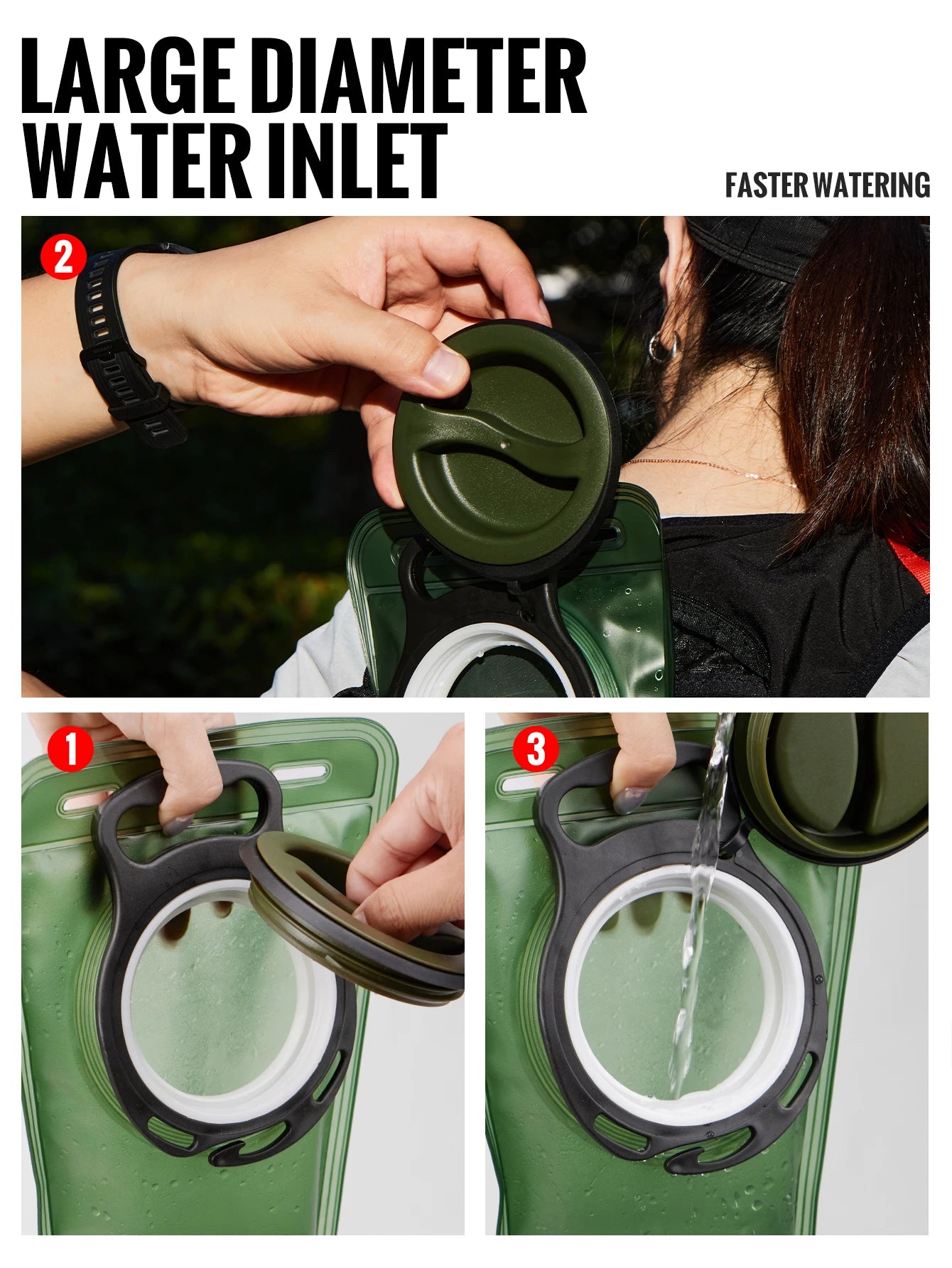 Leak Proof Hydration Bladder | BPA Free Water Reservoir for Hiking