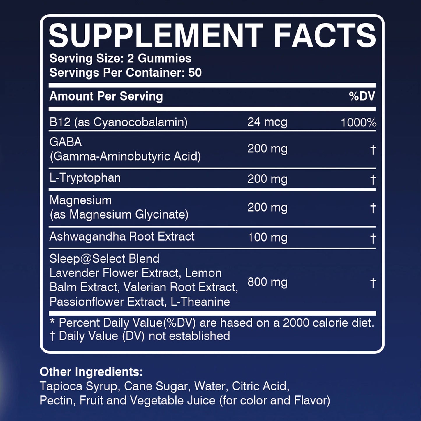 Natural Sleep Gummies with Ashwagandha & Magnesium | Stress Relief