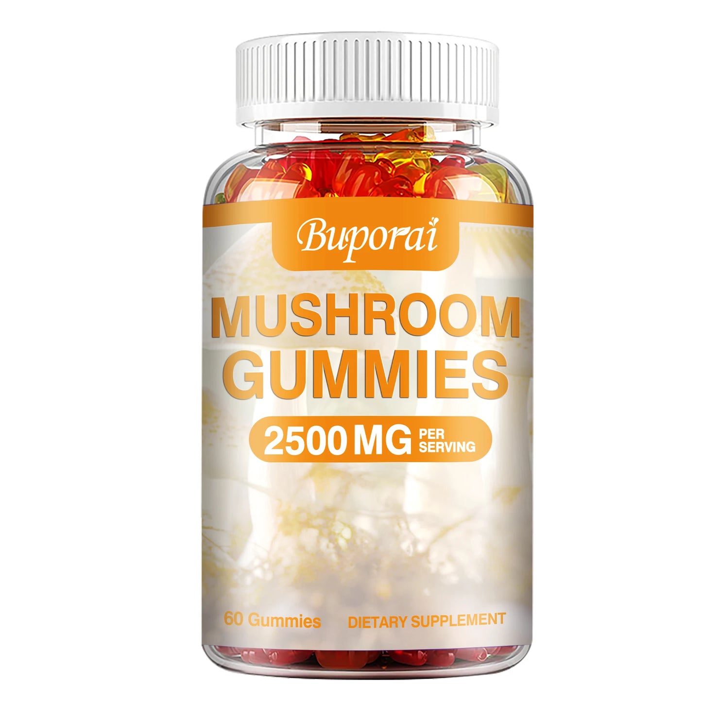 Mushroom Gummies for Brain Health & Immune Support - 60 Gummies