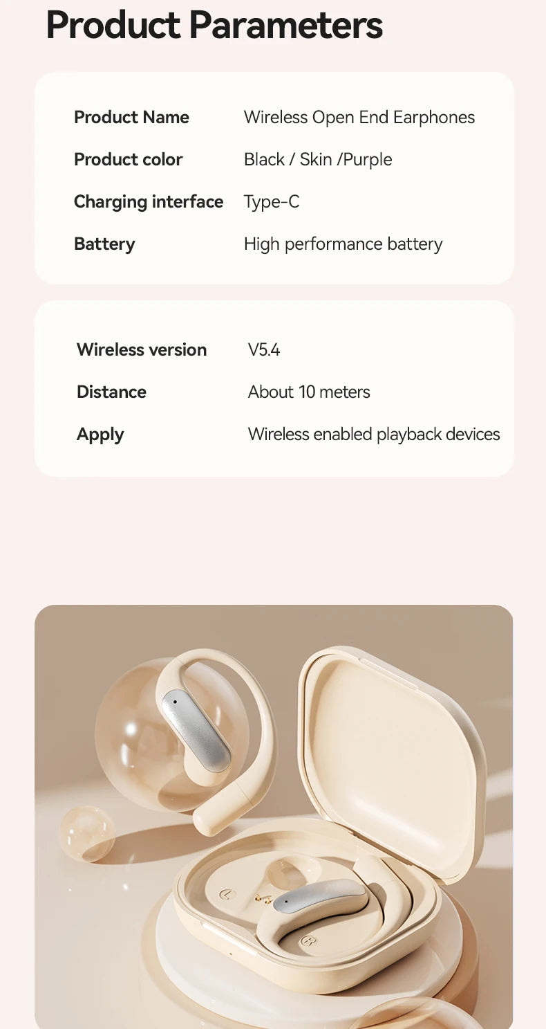 Wireless ANC Bluetooth Earphones with Real-time Translation