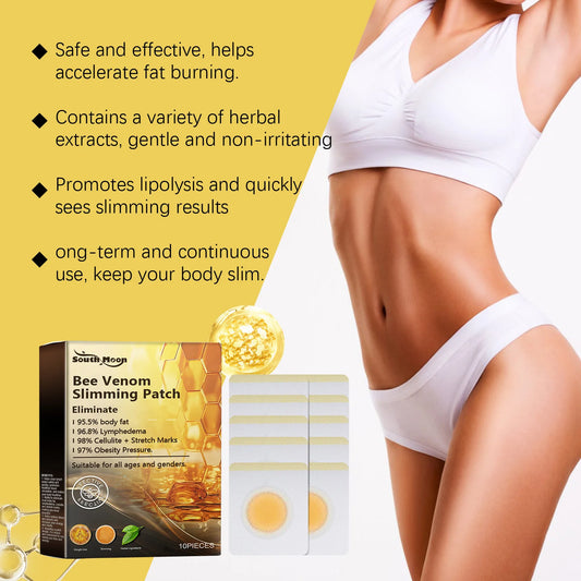 10pcs Bee Venom Body Shaping Patches for Weight Loss & Detox