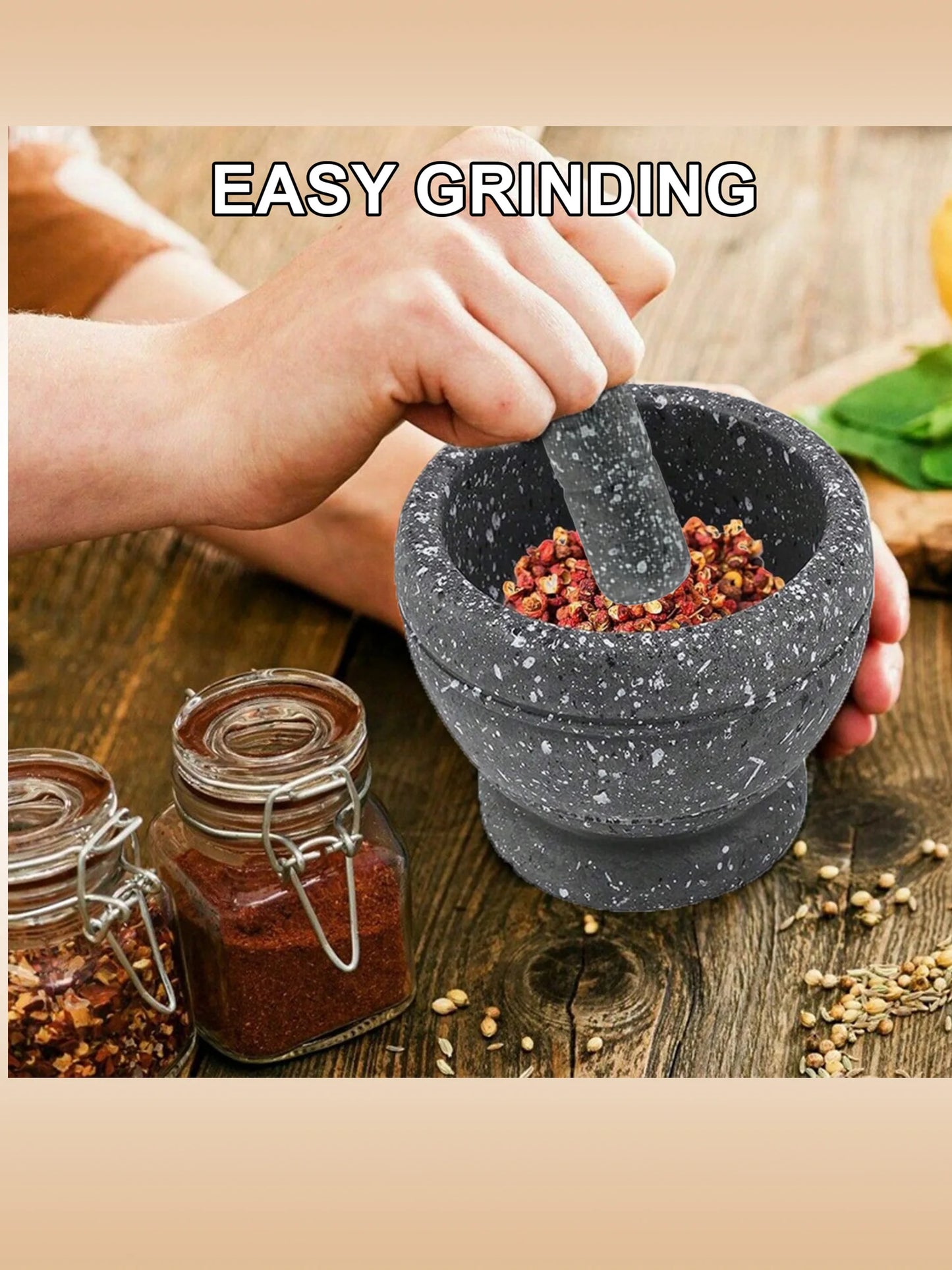 Multi-Functional Garlic Grinder | High-Efficiency Grinding Bowl