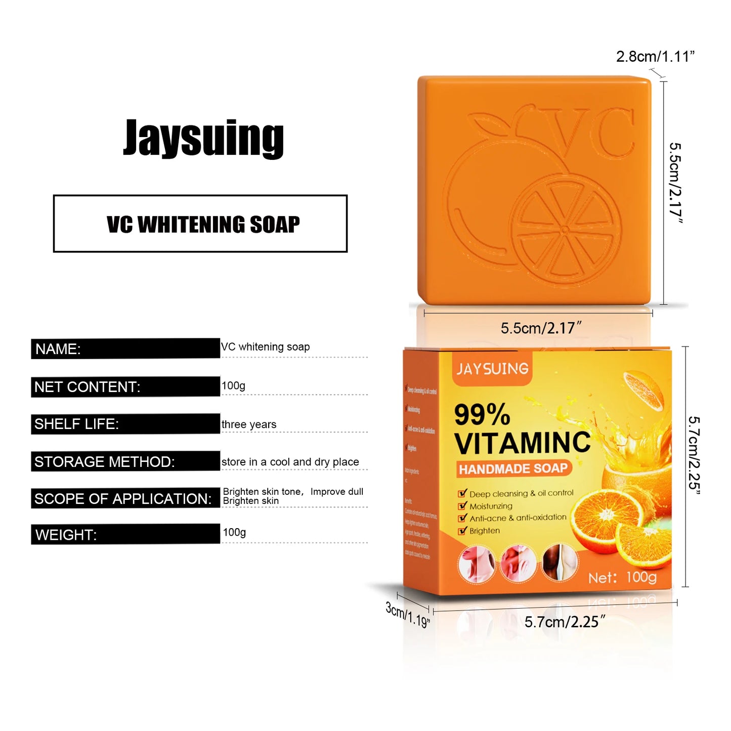 Natural Whitening Soap Bar | Deep Cleanse & Brighten Skin
