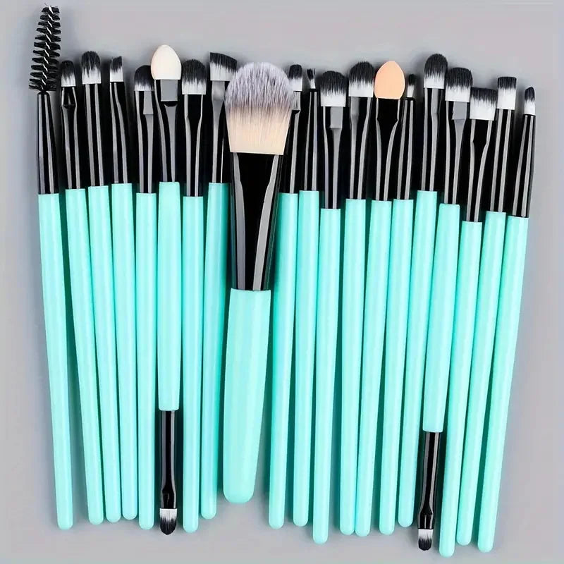 20PCS Professional Makeup Brushes Set | Synthetic Hair Foundation, Blending, Eyeliner, Concealer & Contour Brushes with Sponge 2026