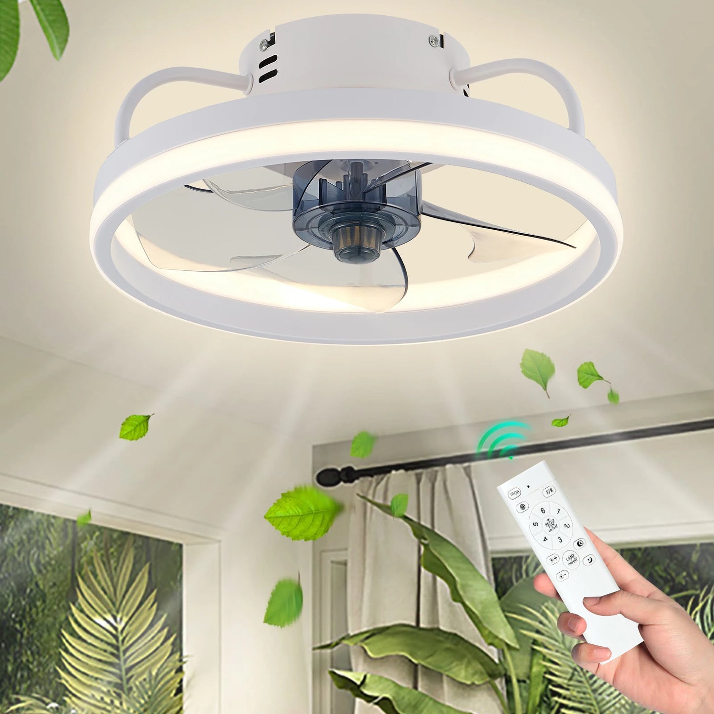 Smart Ceiling Fan with Light | Modern Silent Electric Fan