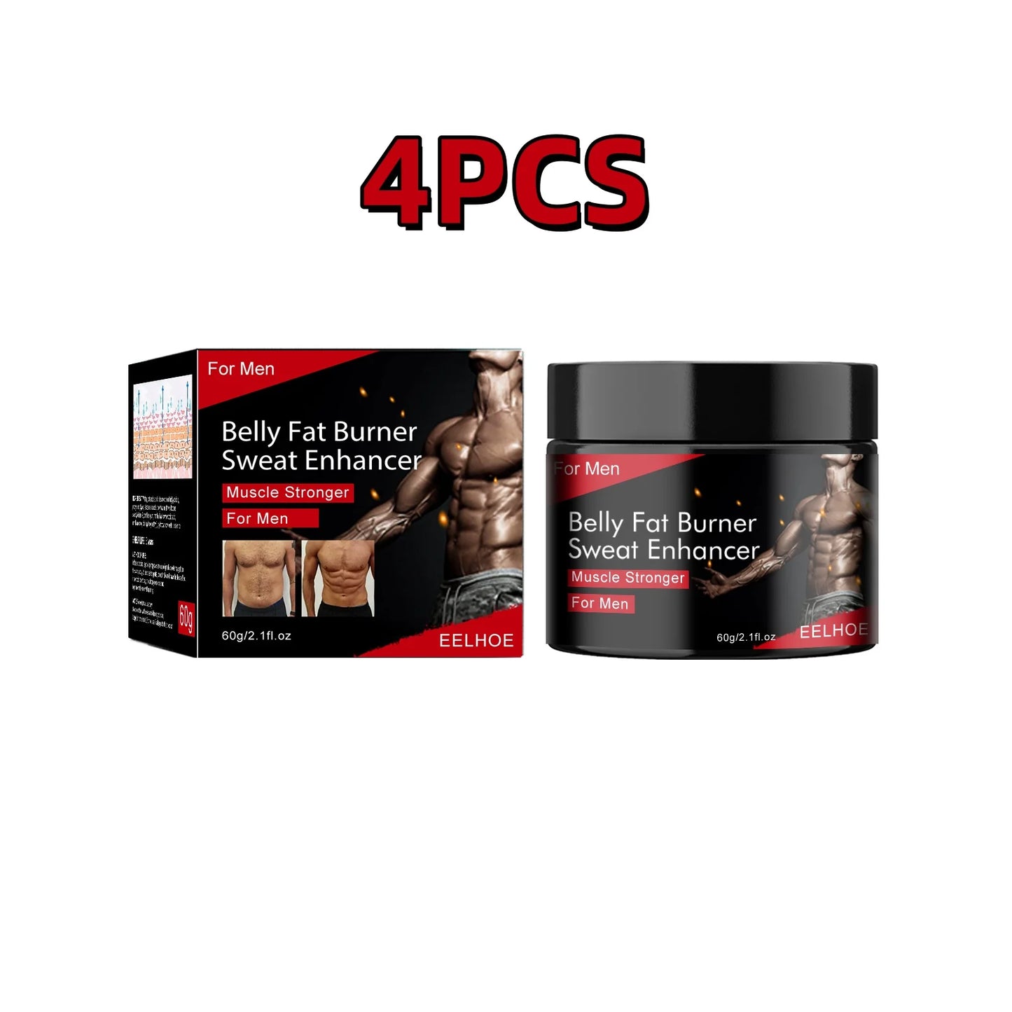 Men's Sculpting Cream for Muscle Definition & Fat Reduction