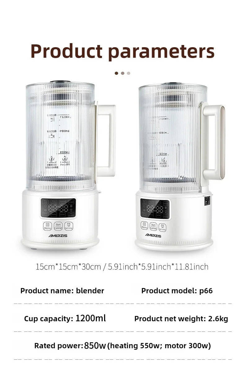 Versatile Mini Soymilk Machine | Multifunctional Kitchen Device