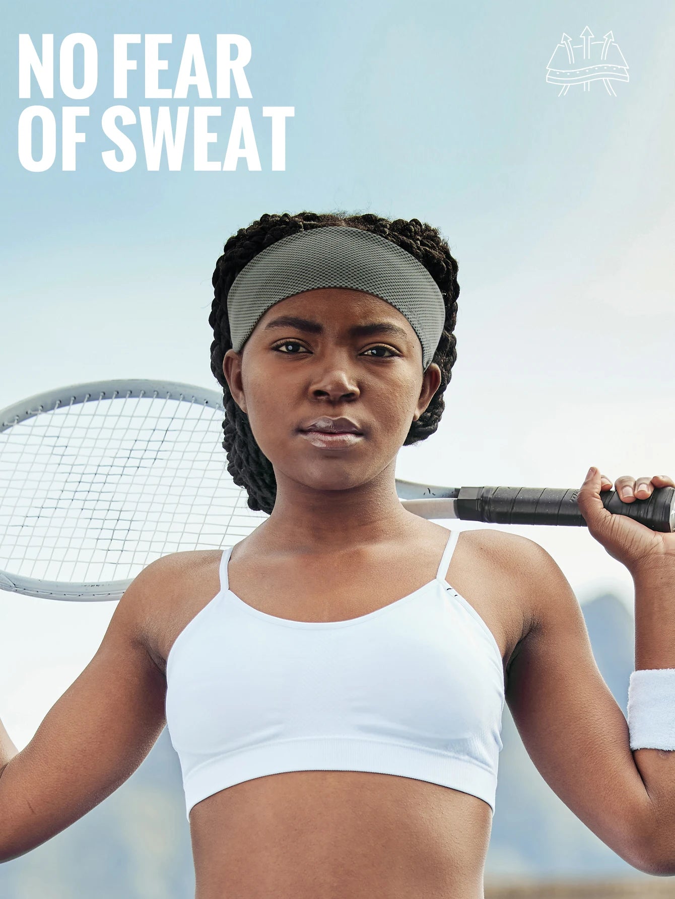 Breathable Fitness Headband | Non-Slip Sweatband for Summer Sports