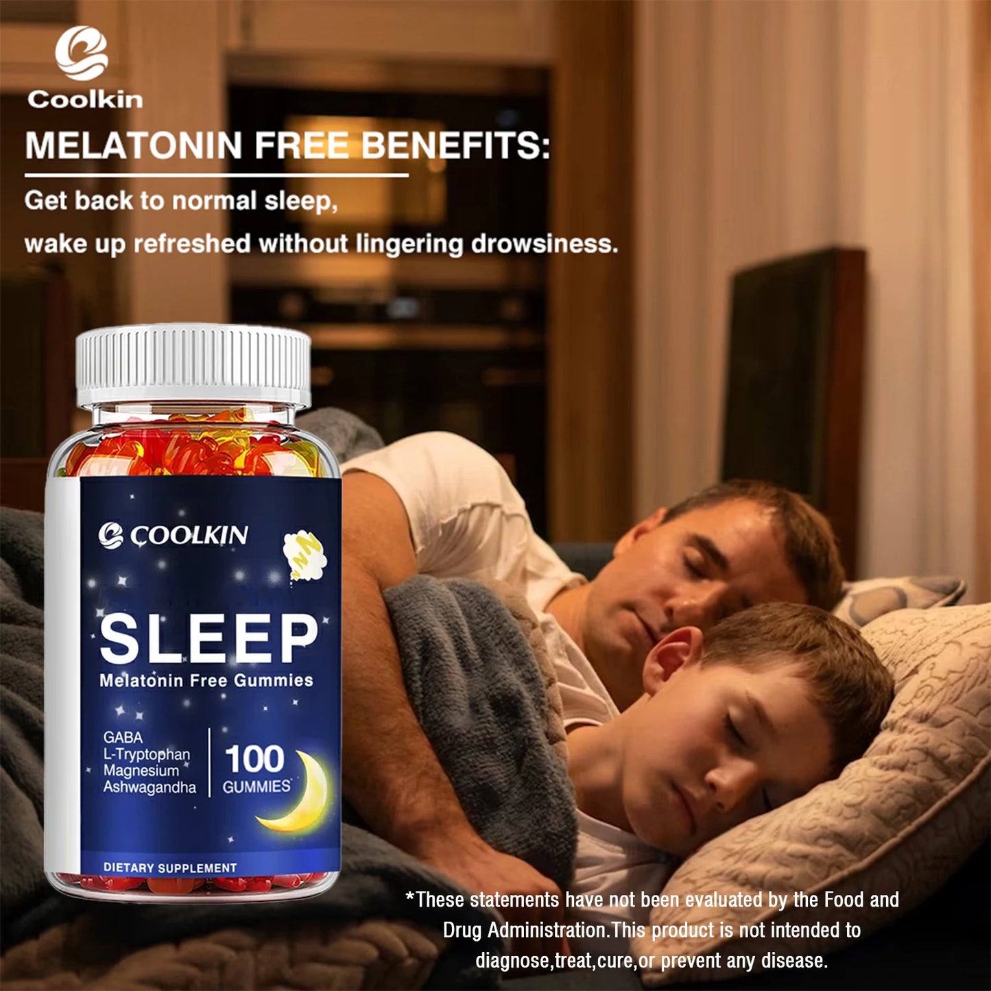 Natural Sleep Gummies with Ashwagandha & Magnesium | Stress Relief