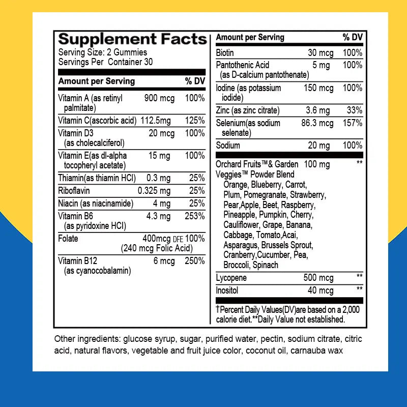 Men's Multivitamin Gummies – Boost Energy & Immunity | 60 Count