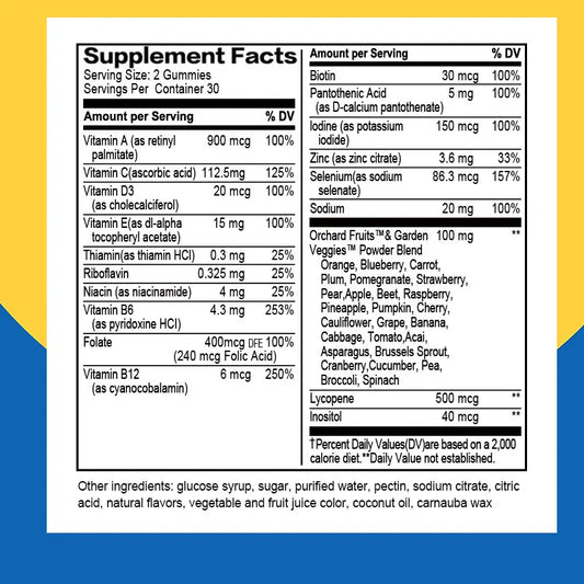 Men's Multivitamin Gummies – Boost Energy & Immunity | 60 Count
