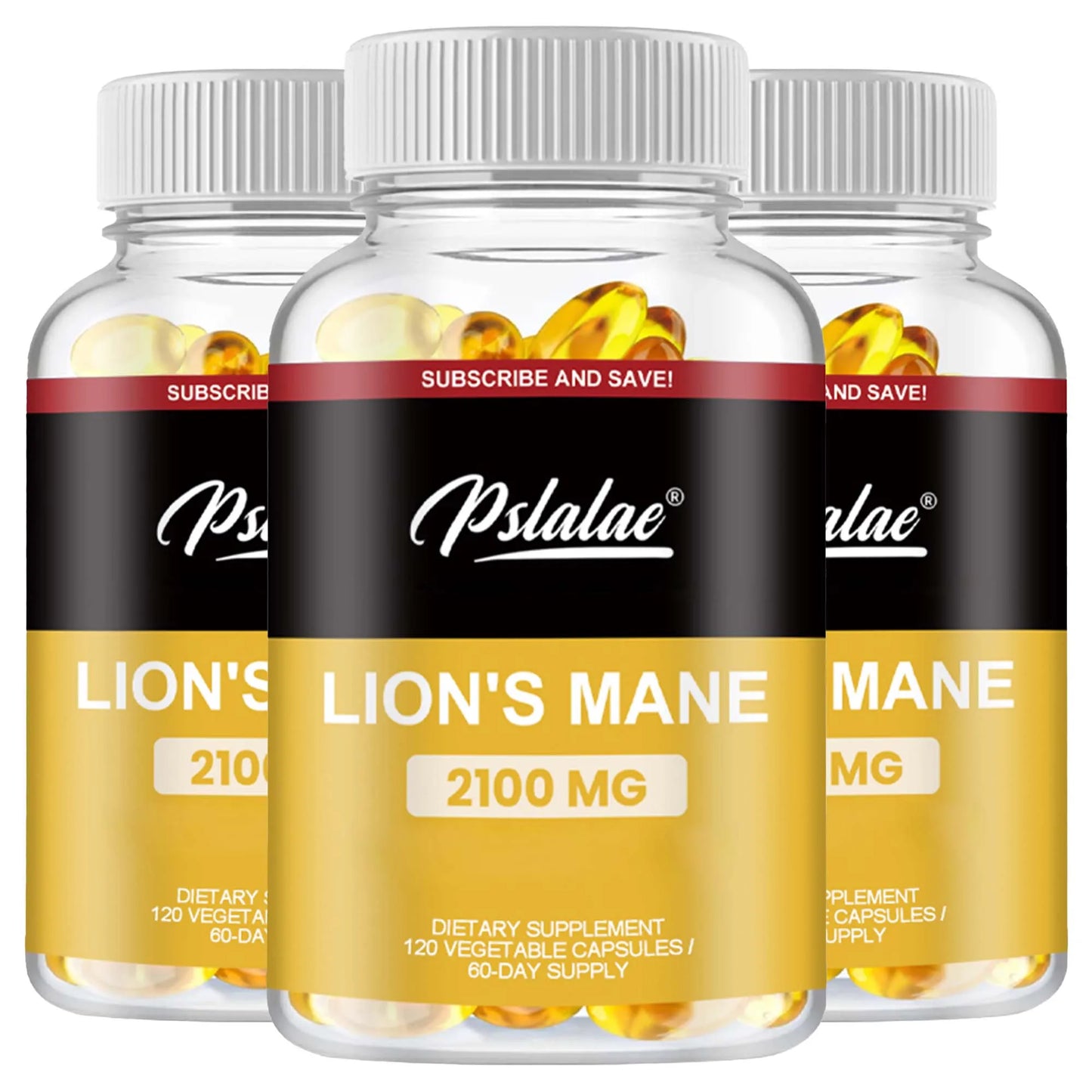 Lion's Mane Capsules - Boost Brain Power & Immunity | 120 Count
