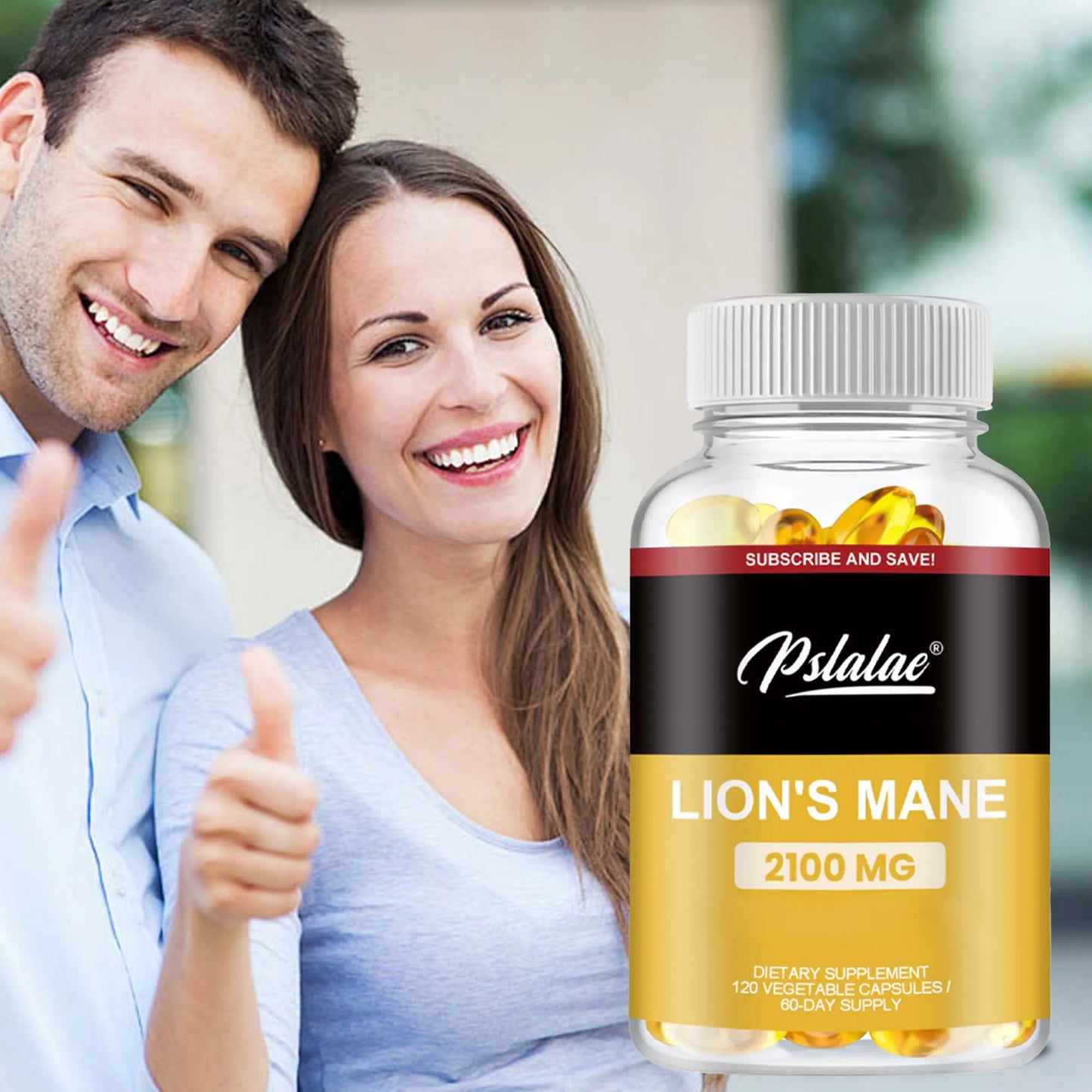 Lion's Mane Capsules - Boost Brain Power & Immunity | 120 Count