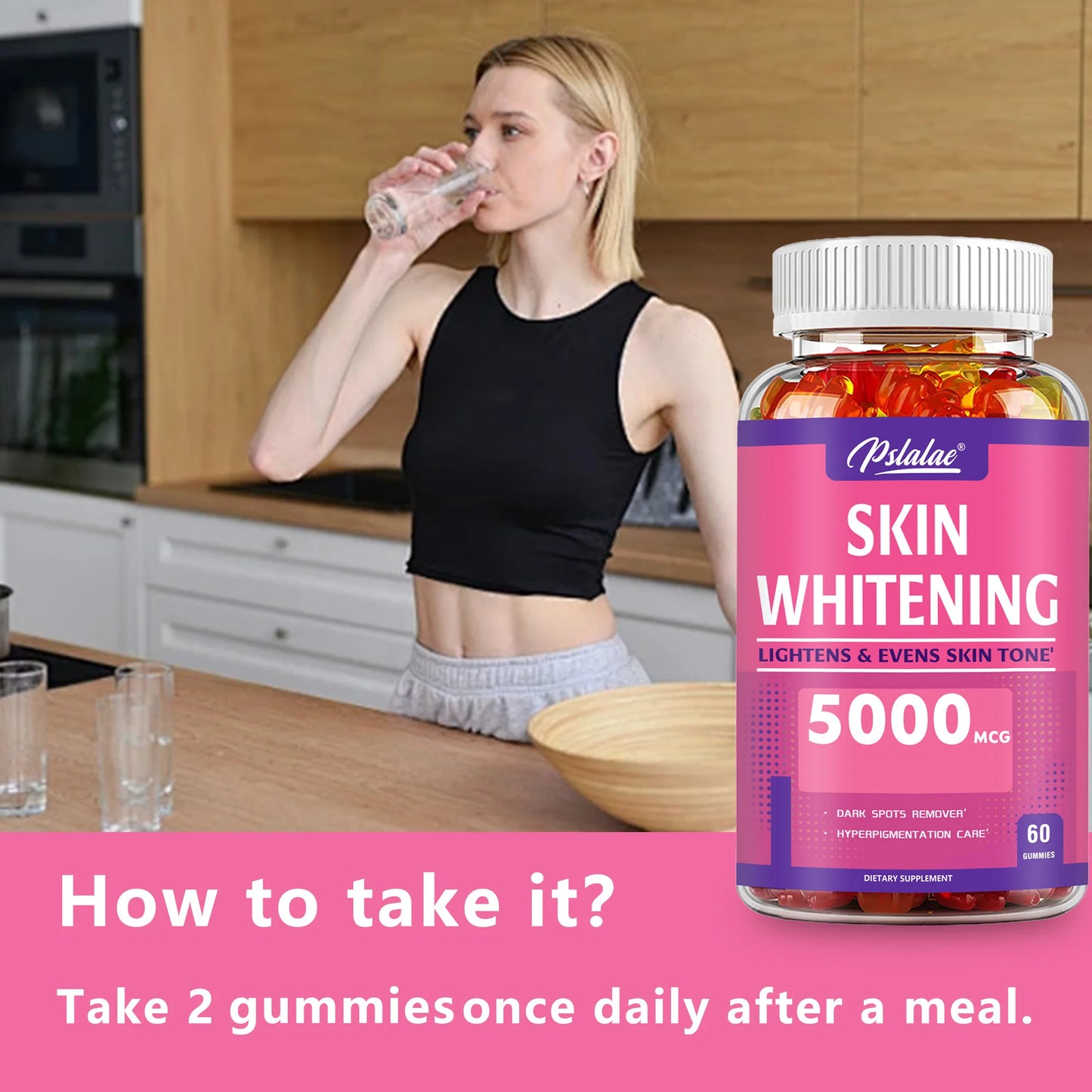 Skin Whitening Gummies | Brighten Skin Tone & Anti-Aging Support