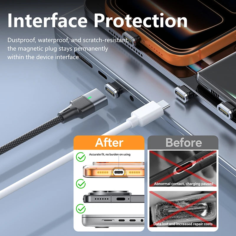 Super Fast Charging Magnetic USB C Cable | Universal Compatibility