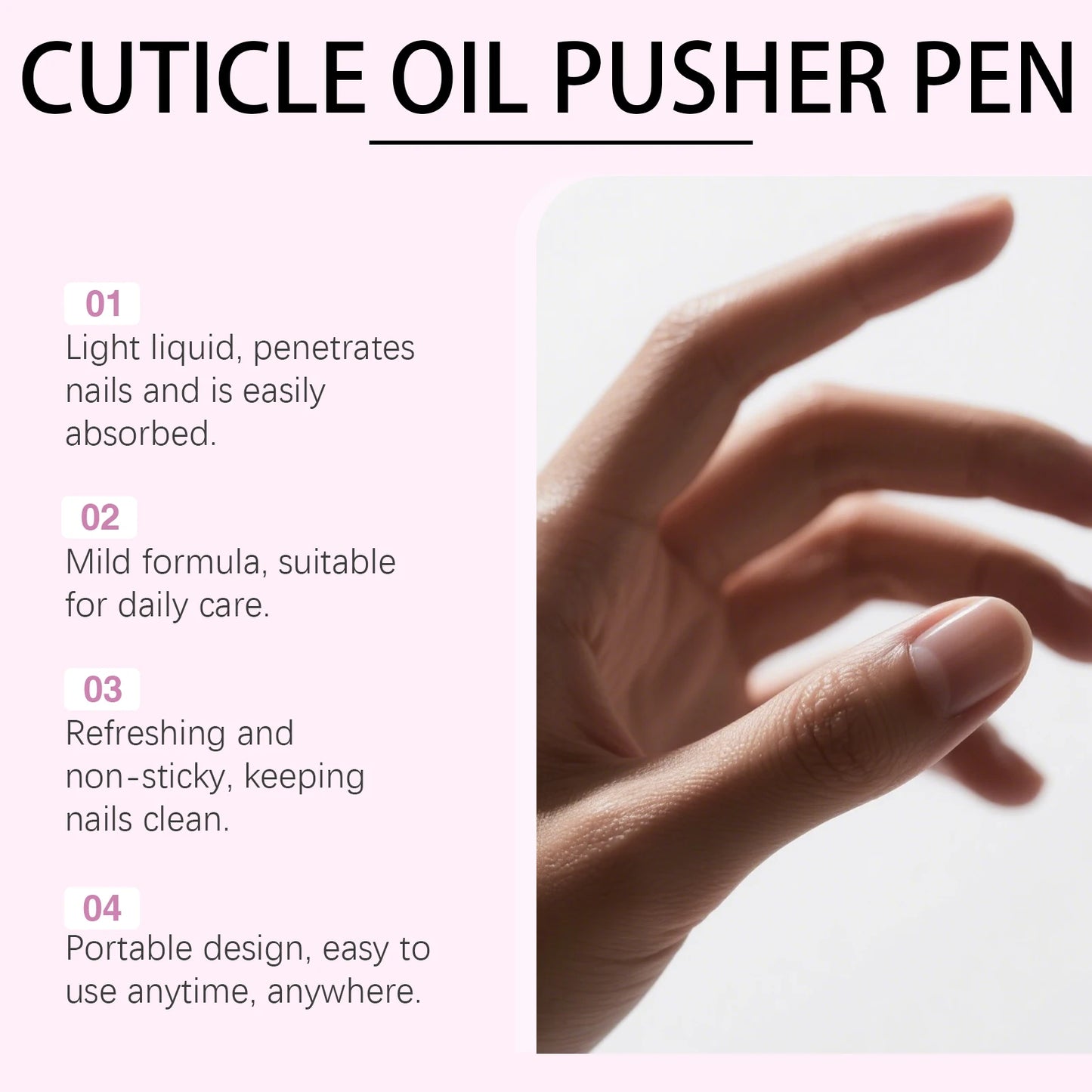 Lavender Cuticle Oil Pusher Pen | Nourishing Nail Care Tool