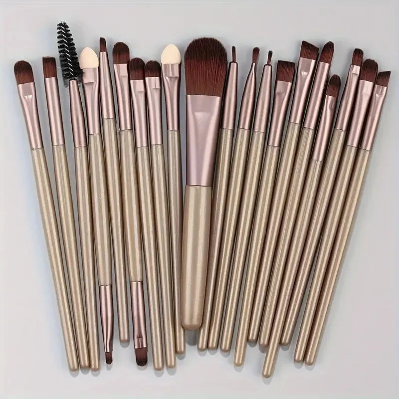 20PCS Professional Makeup Brushes Set | Synthetic Hair Foundation, Blending, Eyeliner, Concealer & Contour Brushes with Sponge 2026