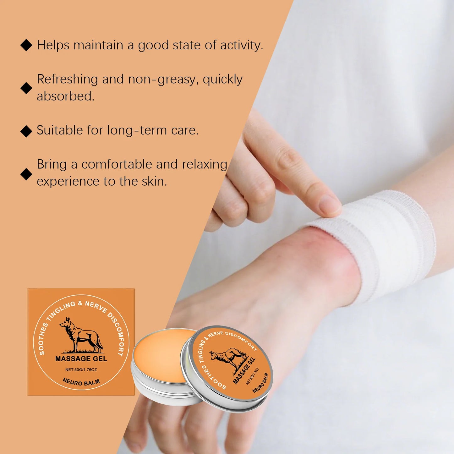 Natural Herbal Balm for Nerve Relief | Soothing Muscle Massage Cream