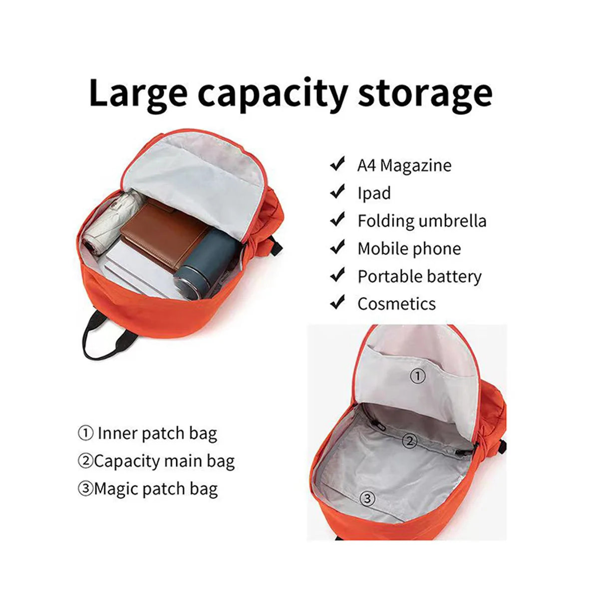 Lightweight Multifunctional Backpack | Versatile Casual Crossbody Bag
