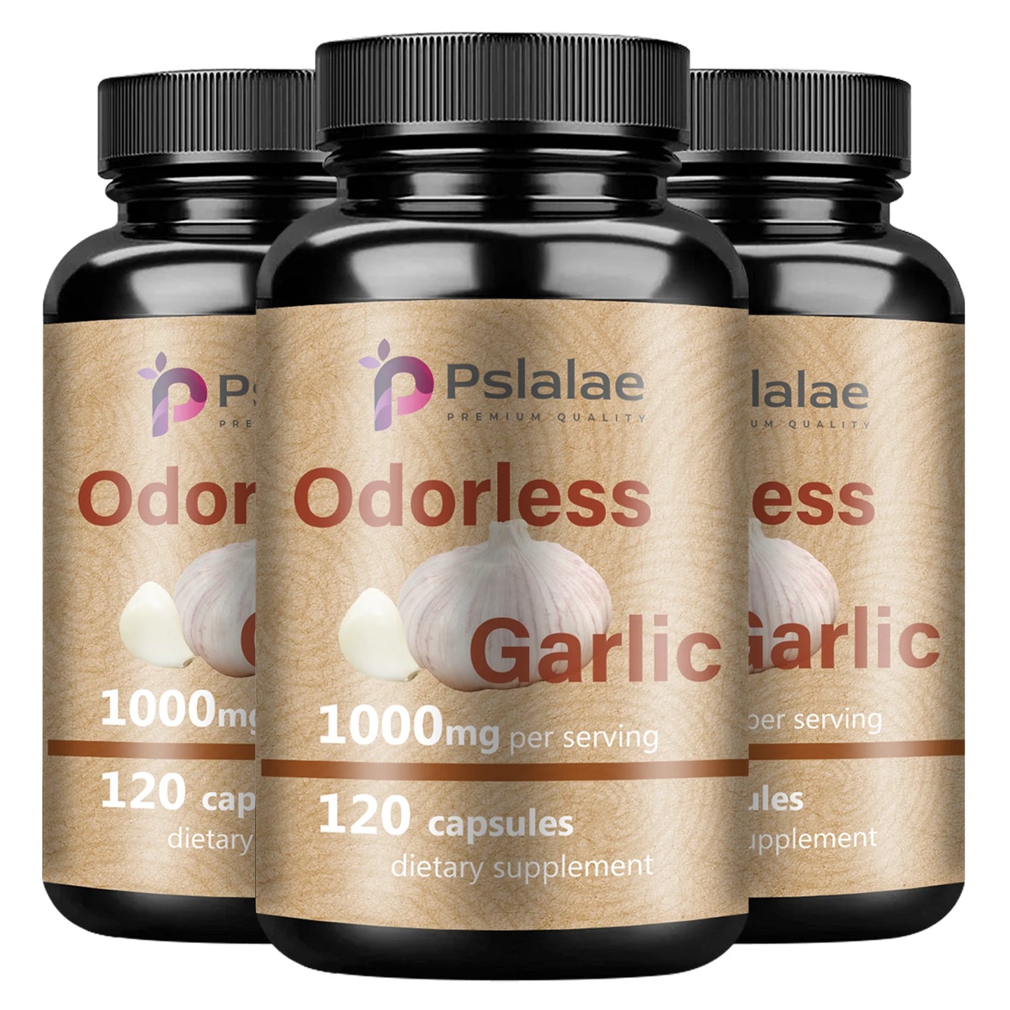 Odorless Garlic Capsules for Immune, Skin & Heart Health Support