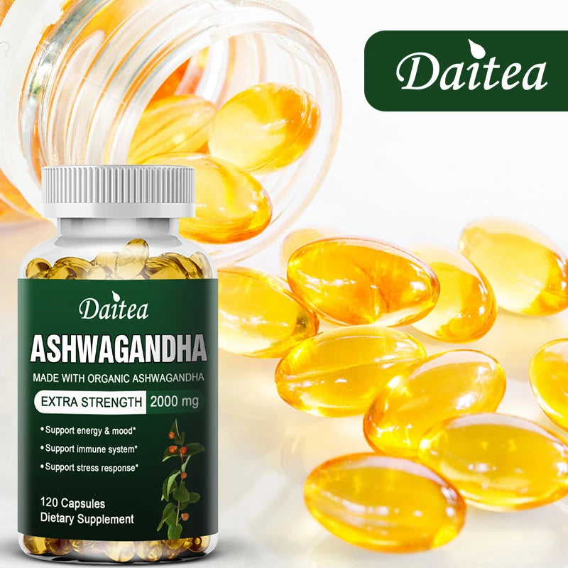 Organic Ashwagandha Extract Capsules for Mood & Energy Support